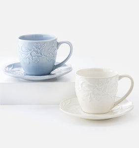 Ceramic Coffee Cup and Saucer