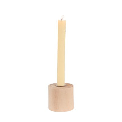 Round Wood Taper Holder