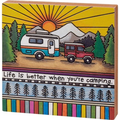 Block Sign Better Camping