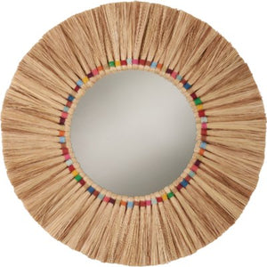 Rainbow Munja Grass Mirror