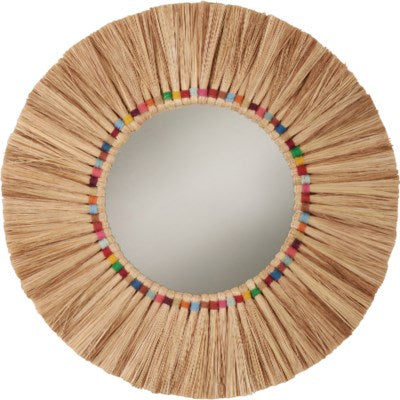Rainbow Munja Grass Mirror