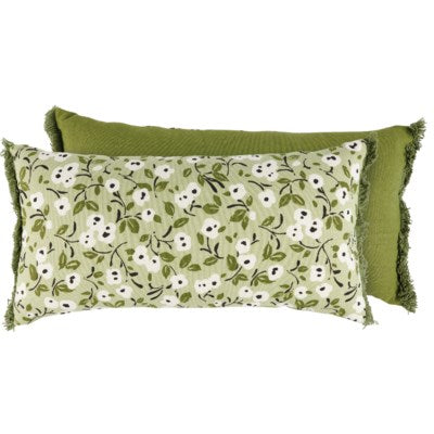 White Poppies Pillow