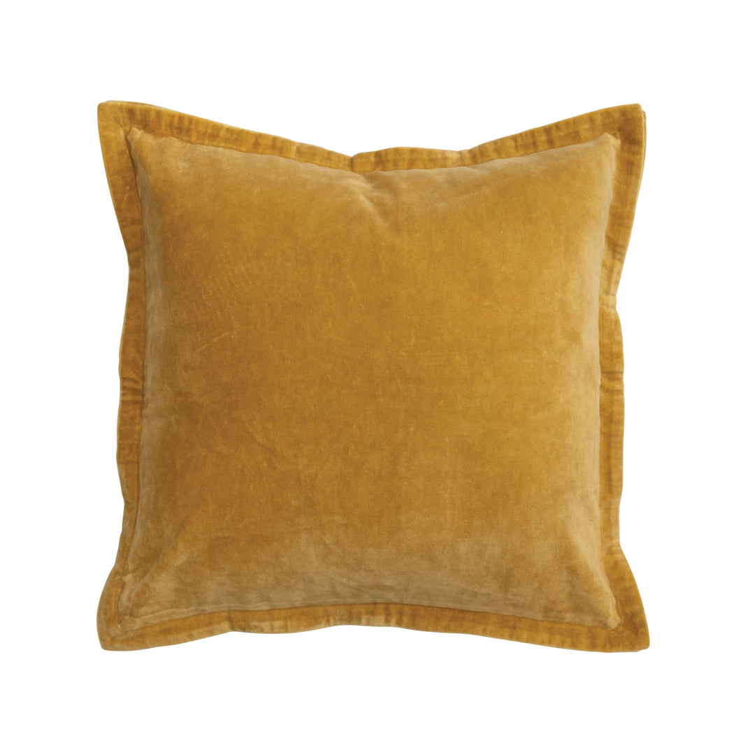 Mustard Velvet Pillow