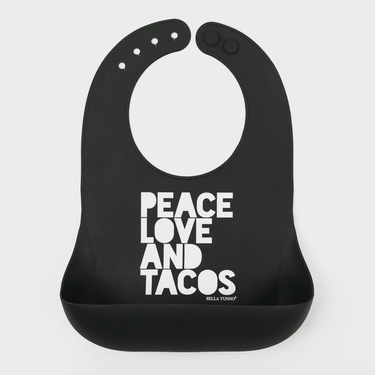 Peace Love and Tacos Wonder Bib