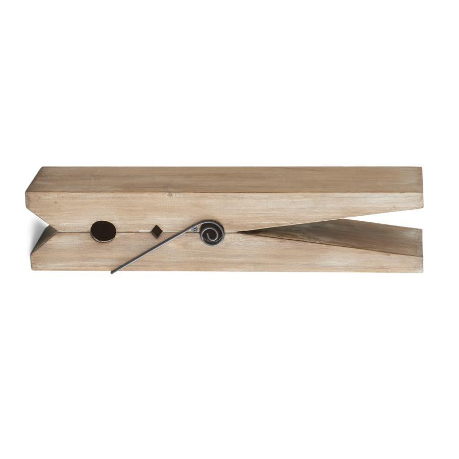 Natural Wood Clothespin Shelf
