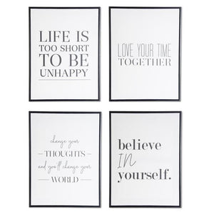 Black Frame Inspirational Signs