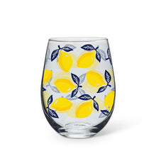 Load image into Gallery viewer, Sorrento Lemons Wine Glass
