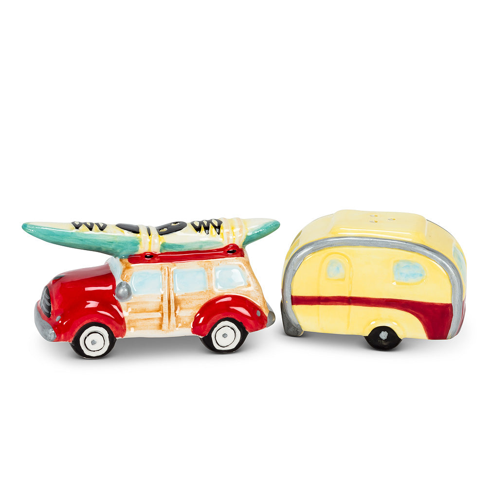 Woody Car & Camper Salt and Pepper Set