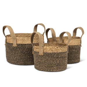 Round Handled Baskets S/3