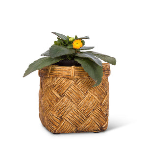 Wide Weave Ceramic Planter