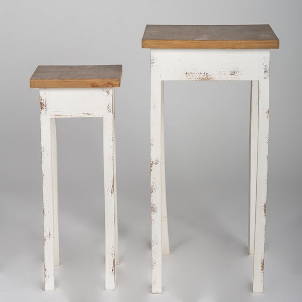 Distressed Wooden Stools