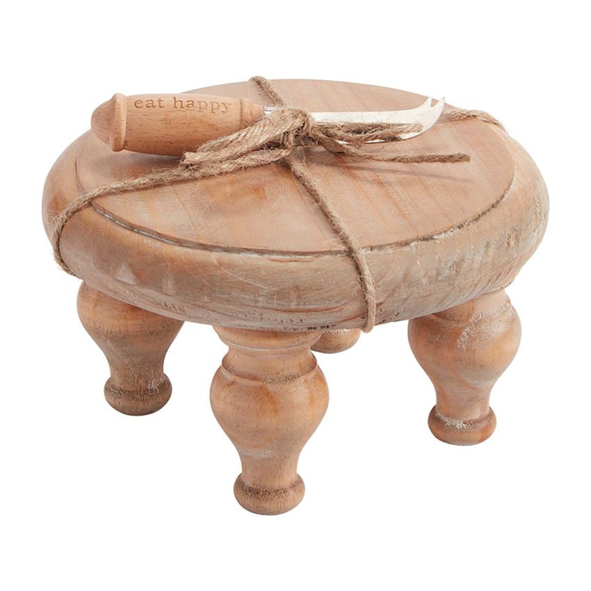 Wooden Footed Trivet Set