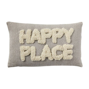 Happy place Tufted Pillow