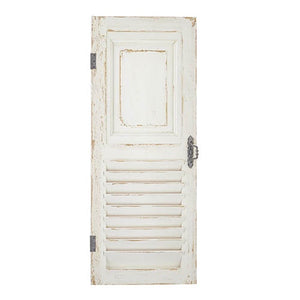 33.5" Distressed Shutter Door Panel