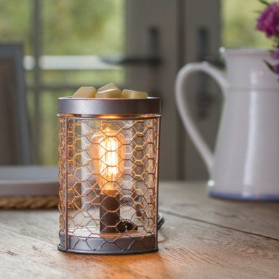 CHICKEN WIRE EDISON BULB ILLUMINATION FRAGRANCE WARMER