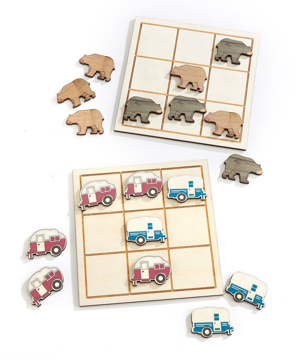 Wood Tic Tac Toe Game