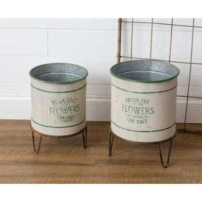 Fresh Cut Flowers Planter on Stand