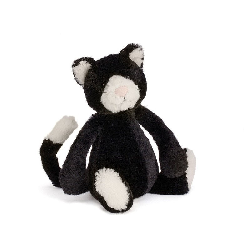 Jellycat Bashful Black and White Kitten