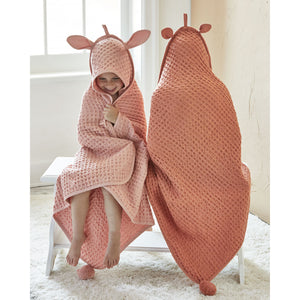 Bunny Hooded Waffle Weave Towel