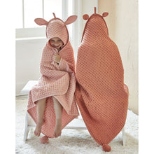 Load image into Gallery viewer, Bear Hooded Waffle Weave Towel
