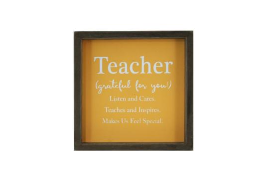 Hanging Box Sign - Teacher