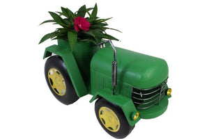 Green Tractor Planter Pot