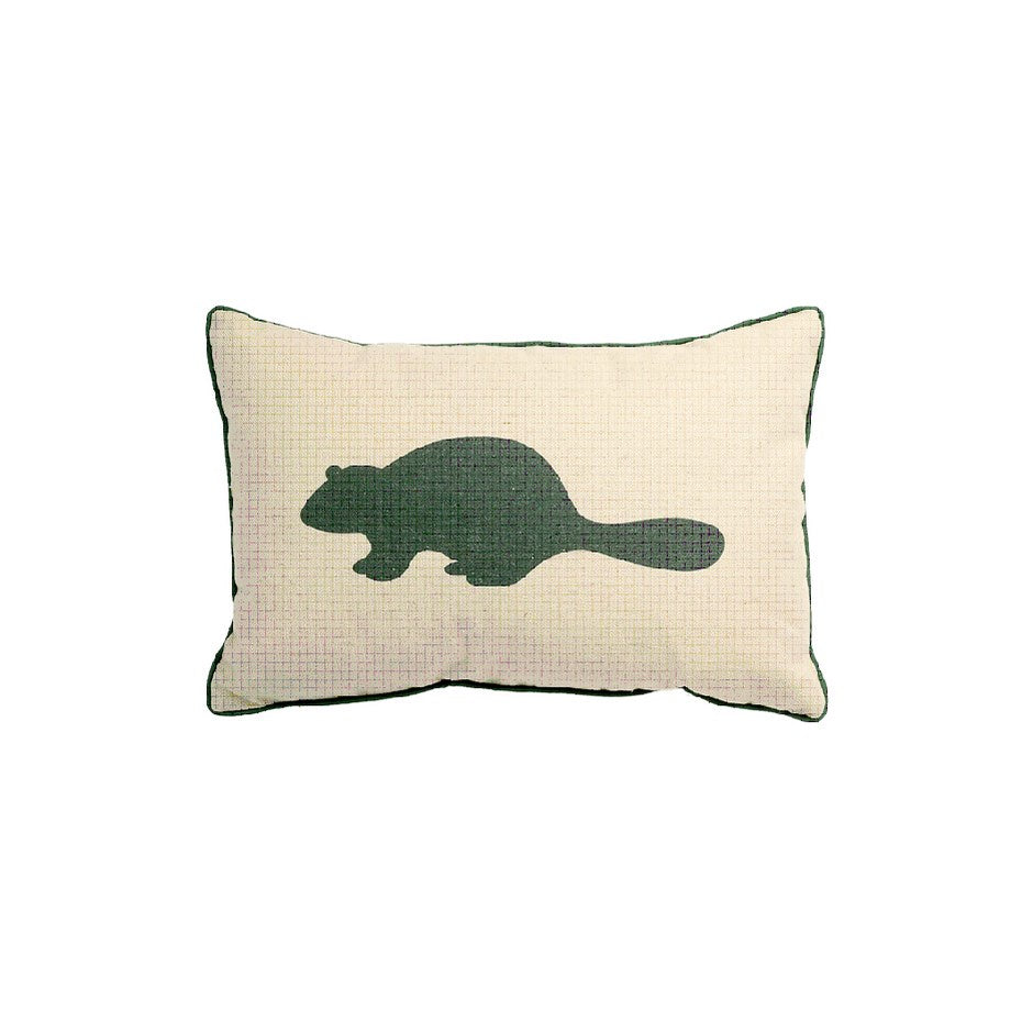 Beaver Cushion 12 x 18