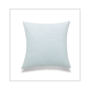 Light Blue Vintage Ticking Cushion 18 x 18