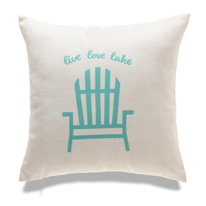 Outdoor Cushion 18 x 18 Live Love Lake
