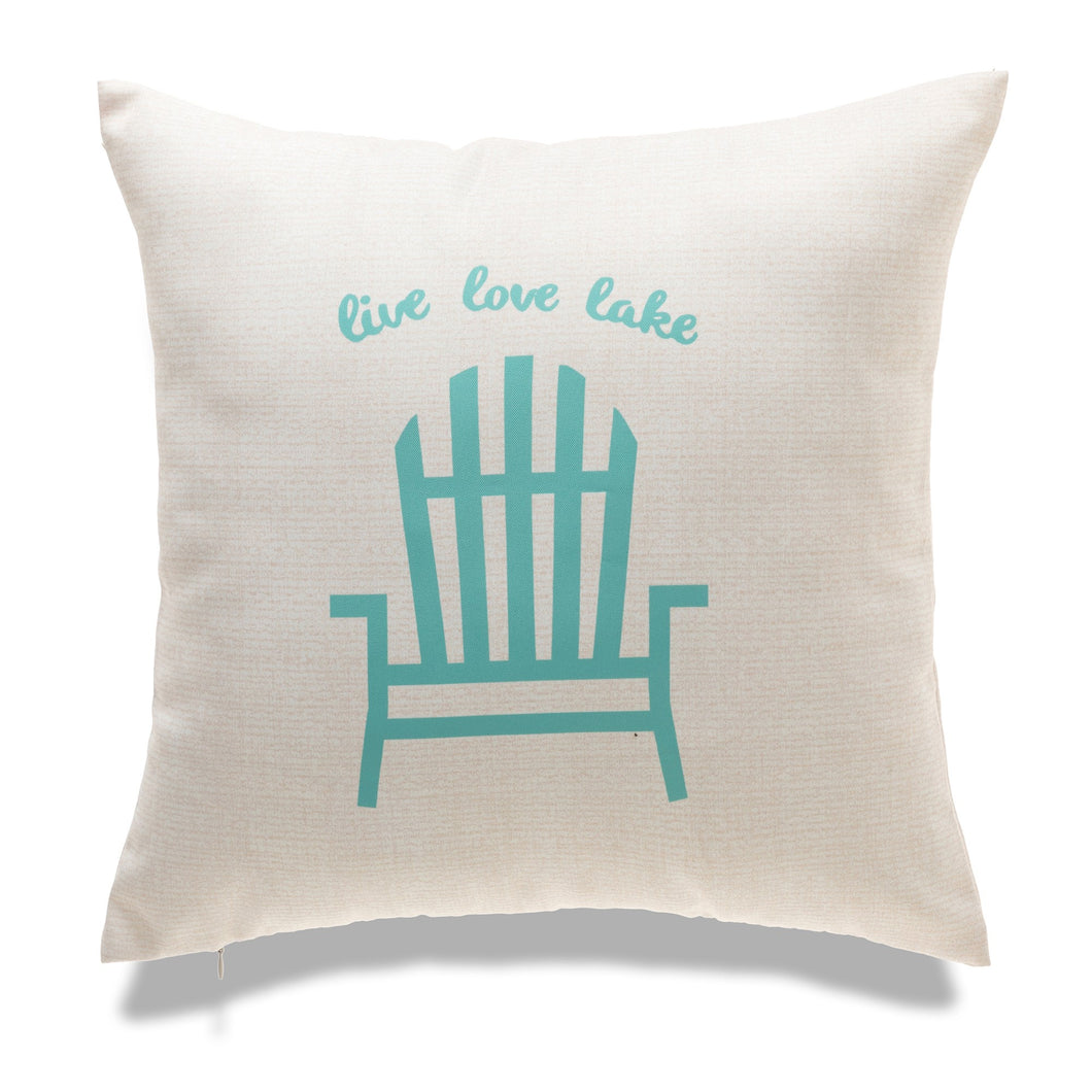 Outdoor Cushion 18 x 18 Live Love Lake