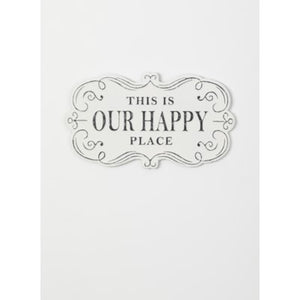 Our Happy Place Wall Decor Metal