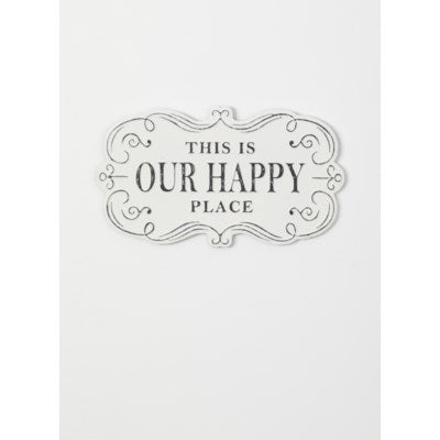 Our Happy Place Wall Decor Metal