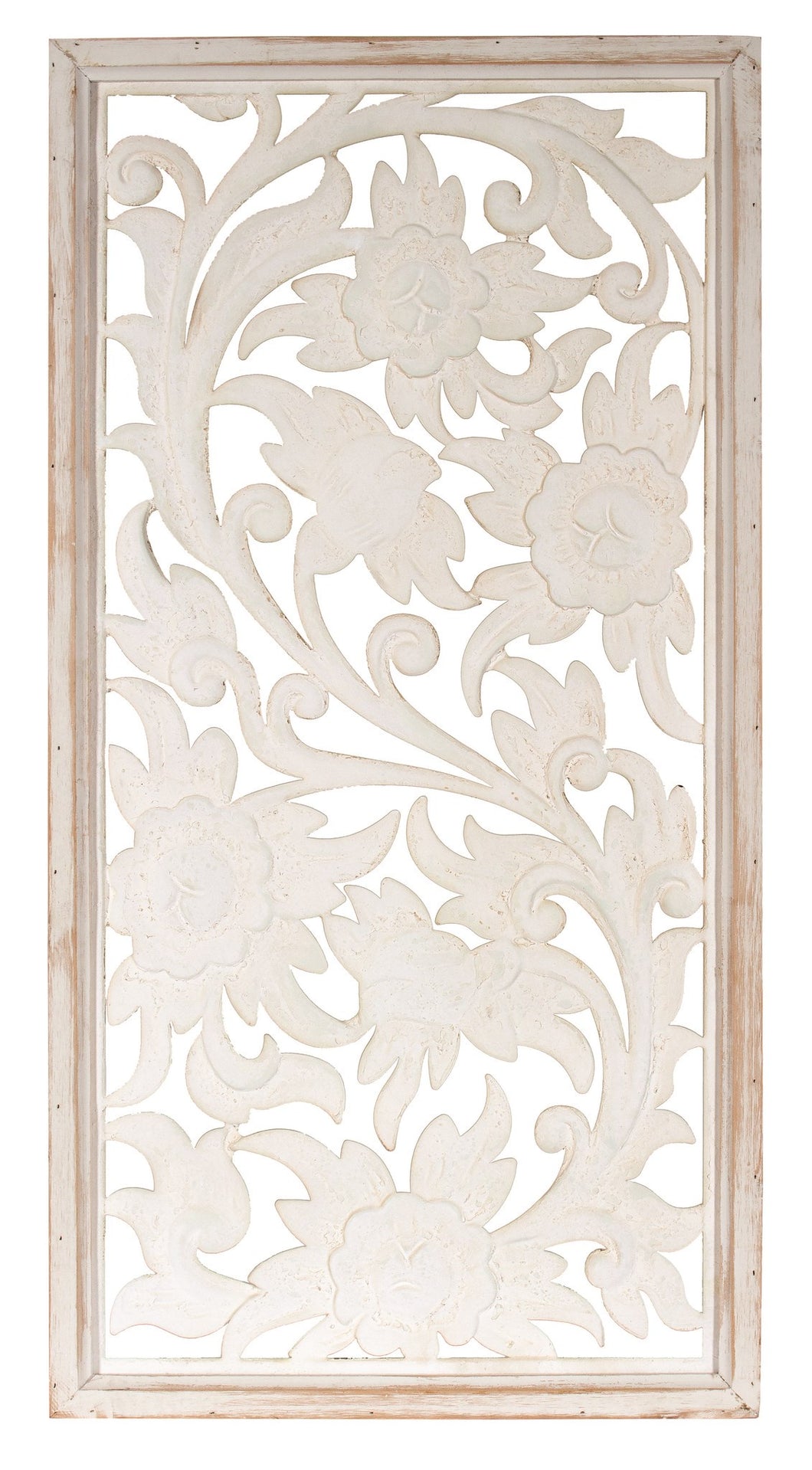 Wall Art Carving White