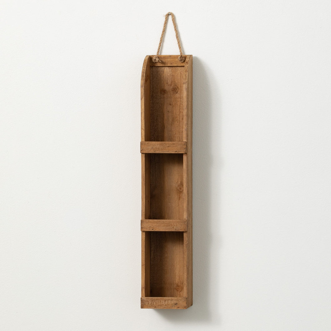 Wood Wall Shelf w/Rope