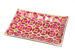Mosaic Pink Tray