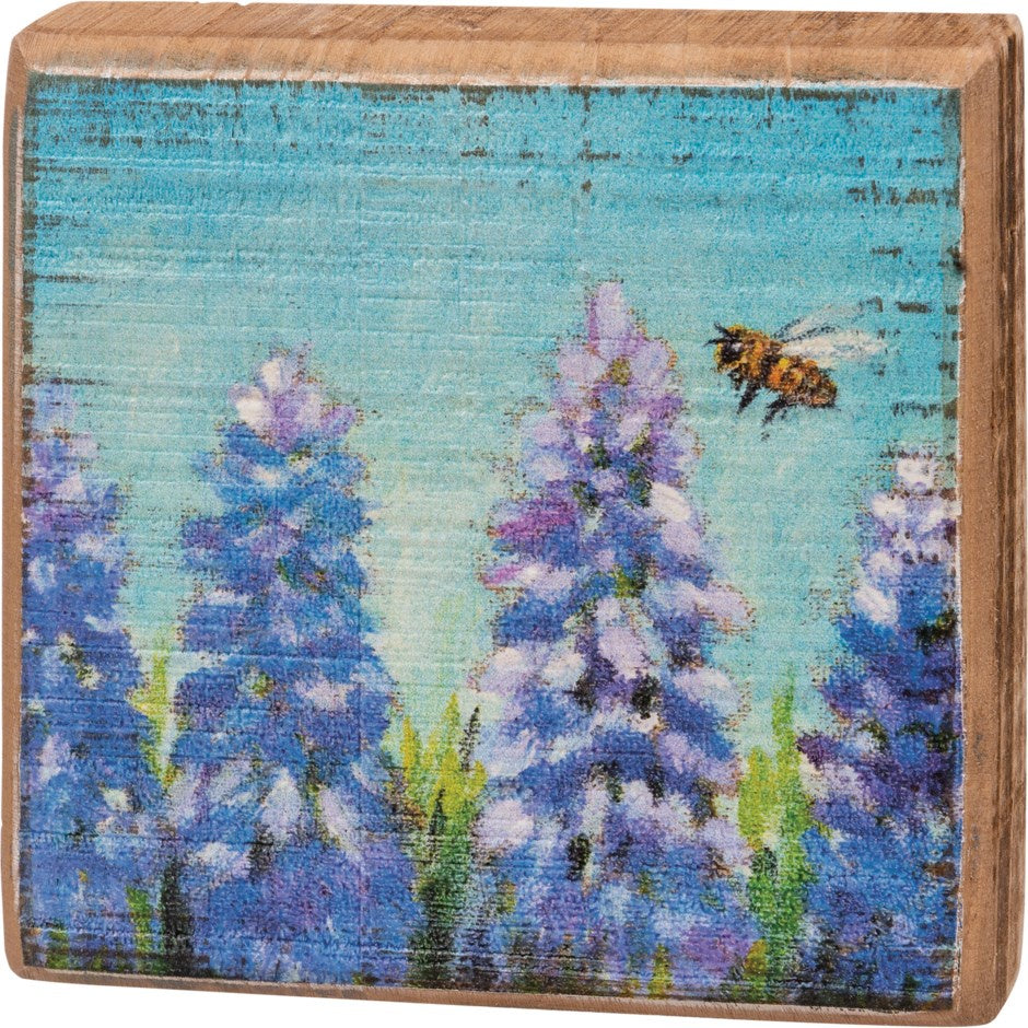 Block Sign - Bluebells