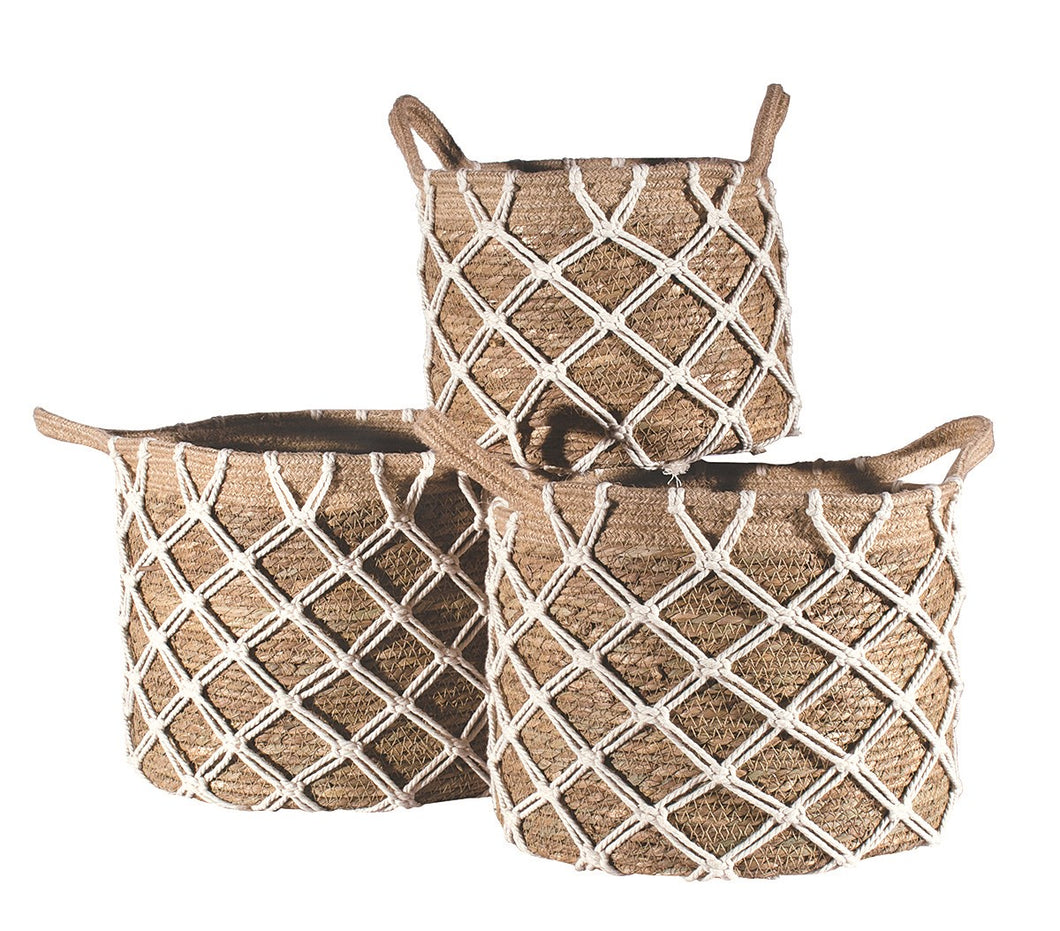 Macrame Cover Baskets