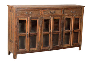 Wooden Sideboard 3 Drawers, 3 Doors