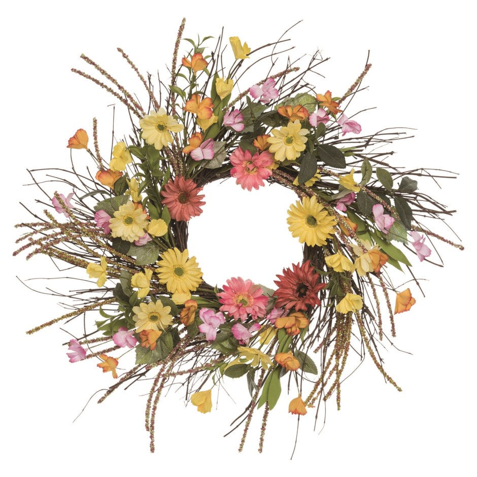 Daisy Fanned Out Wreath