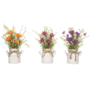 Metal Floral Jug