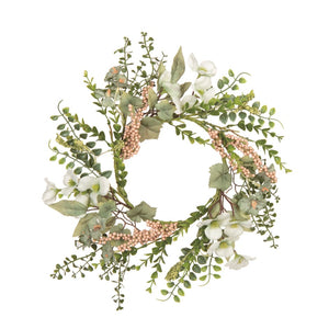 Floral Green Wreath Neutral
