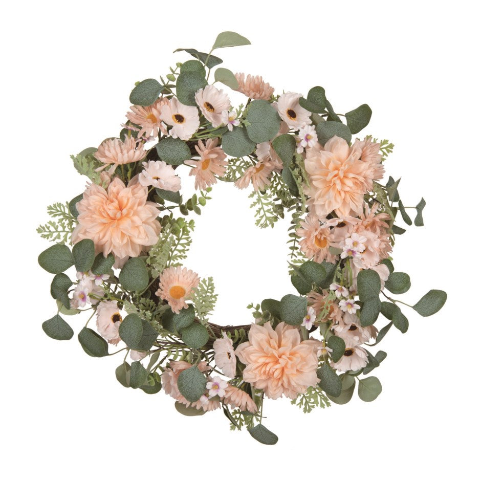 Eucalyptus Daisy Wreath