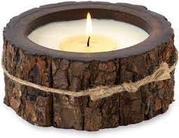 Tree Bark Candle Small