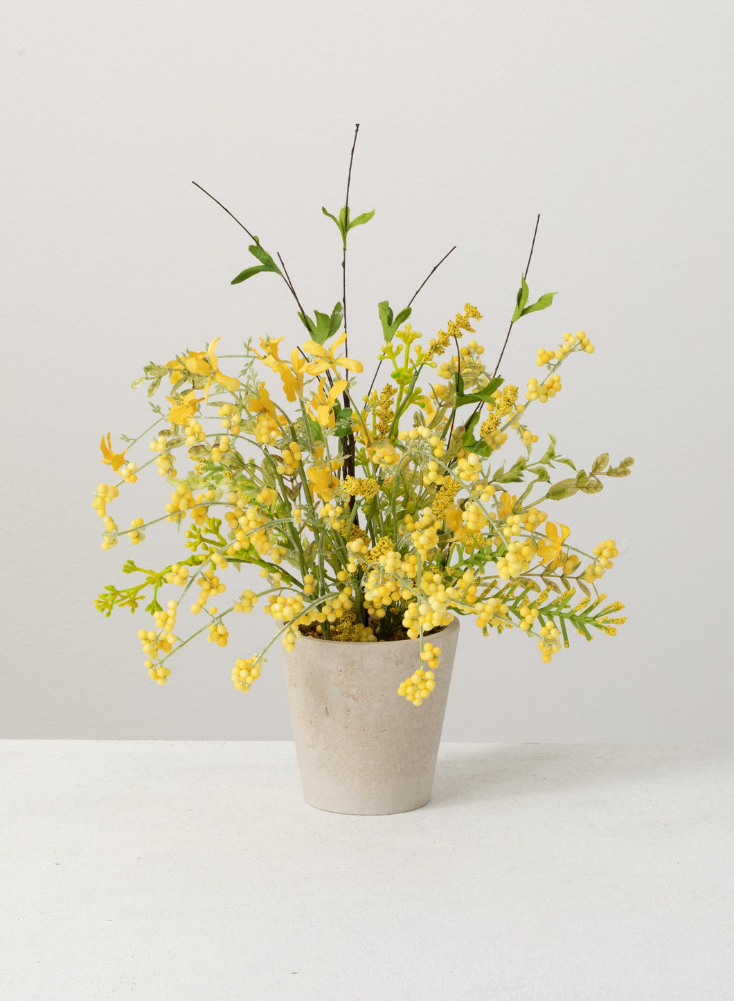 Yellow Wispy Potted Bouquet