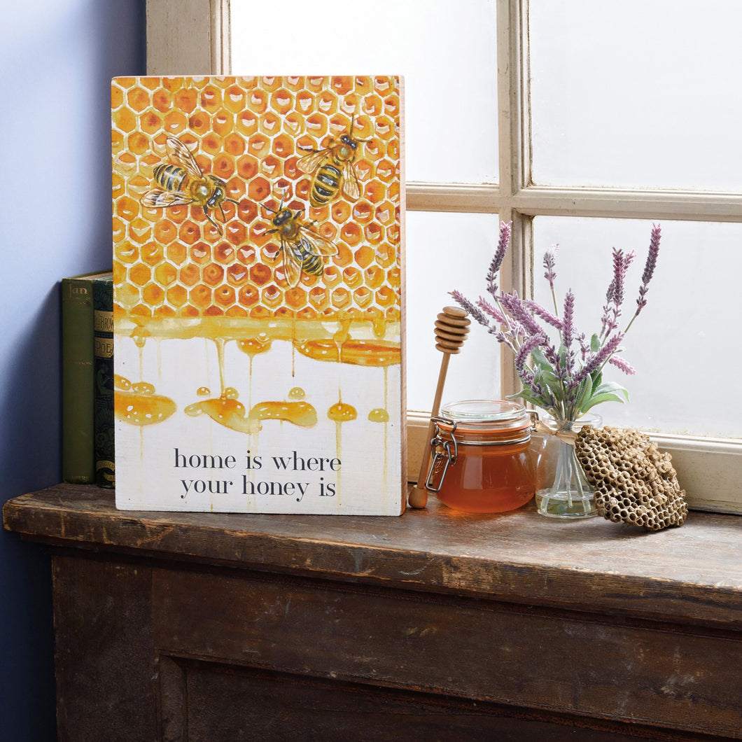 Home is Where Your Honey Is Box Sign