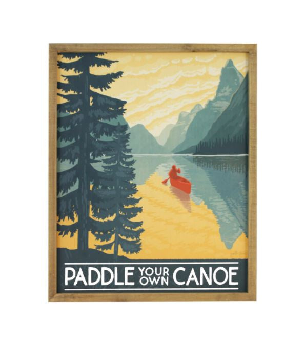 Paddle Your Own Canoe Wall Art
