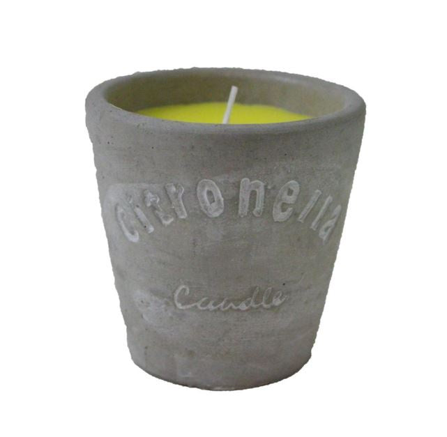 Citronella Candle Cement Pot