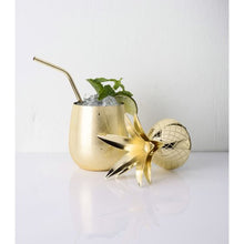 Load image into Gallery viewer, Gold Pineapple Tumbler 16oz
