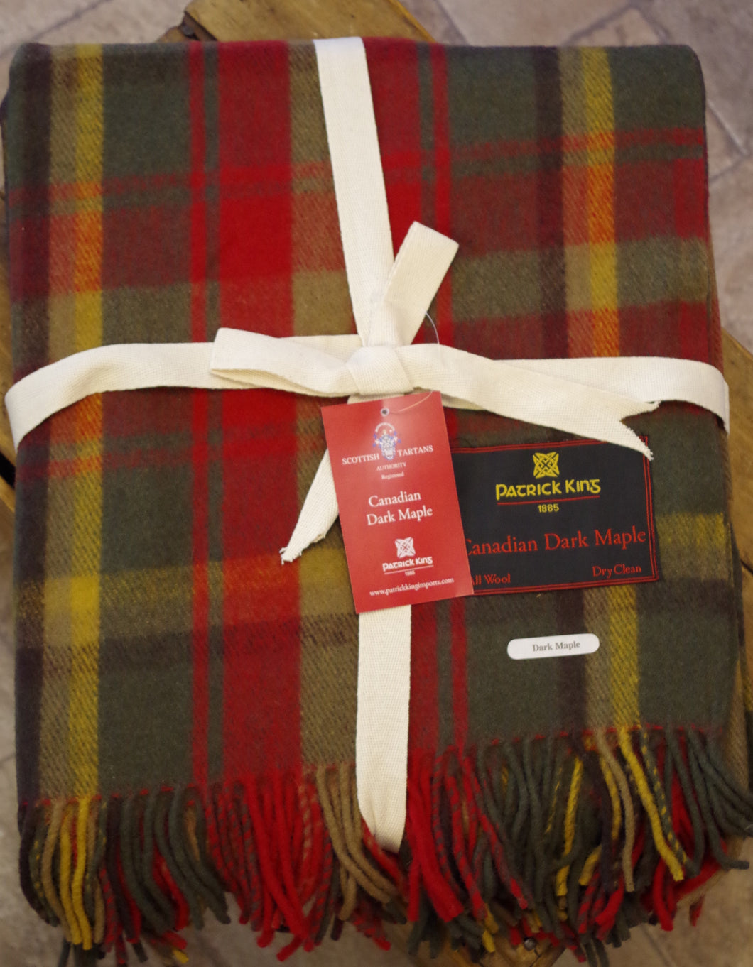 Dark Maple Deluxe Wool Blanket