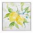 Watercolor Lemons Canvas Framed Wall Art
